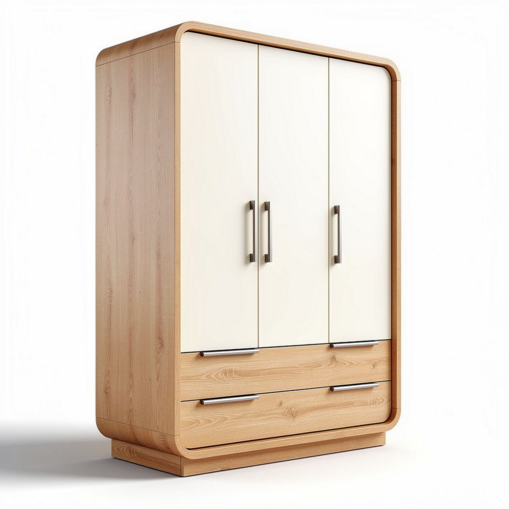 Modern wooden cabinet in dark gray finish with two doors and storage drawer 75 x 40 x 150cm